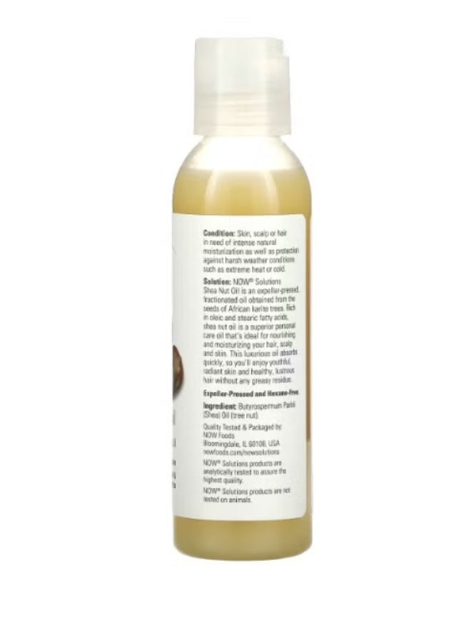now Solutions, Shea Nut Oil, Multi-Purpose Intense Moisturizing Oil for Skin, Scalp and Hair, 118ML - Image 2