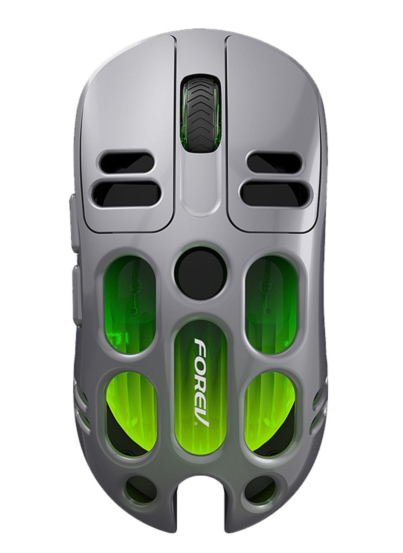 Forev Superlight Mouse,Wireless/Bluetooth 2.4G Gaming Mouse,Wireless Mouse for Laptop,Portable Type C Charging,6 DPI Adjustable Mouse with RGB Lighting 