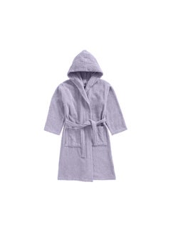 BYFT Daffodil (Lilac) Premium 10 Year Kids Hooded Bathrobe (120x124 Cm) Terry Cotton, Highly Absorbent and Quick dry, Hotel and Spa Quality Bathrobe for Boy and Girl-400 Gsm  - Image 5