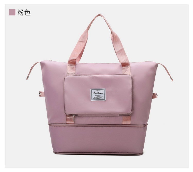 Generic Travel Bag Fitness Bag Waterproof Travel Bag Foldable Handbag Boarding Bag Outdoor Luggage Storage Bag Large  - Image 4