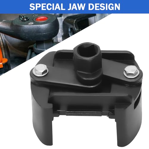 BOMLING Oil Filter Wrench Set, Universal Oil Filter Removal Tool for 80mm-105mm, Adjustable Oil Filter Cap Socket Set With 2 Jaw - Image 3