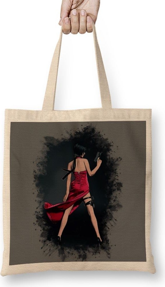 Baskı Dükkanı Print Shop Ada Wong Resident Evil Onesie Tote Bag Long Handle 