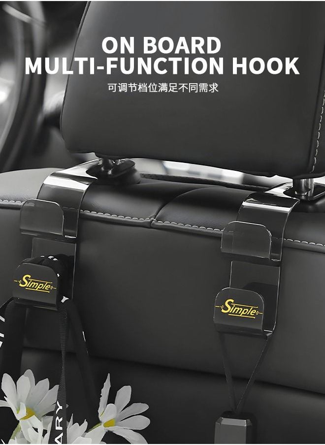 GROIC 4 Pieces Headrest Hooks for Car, Universal Multifunctional Car Back Seat Headrest Mobile Phone Holder, Car Hanger Hooks for Bag Purse Watching Movie  - Image 3