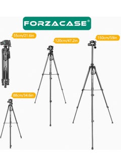 155 cm Bluetooth Remote Professional Camera DSLR Tripod with Phone Holder and Bag - FC814 - pzsku/Z09A758DDCC91FB25FCB9Z/45/_/1737455009/57984c0b-c046-41db-a7f1-d66b4602a2f4