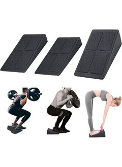 Arabest Calf Stretcher, Squat Wedge Block  Adjustable Non-Slip Squat Ramp Slant Board, Foam Foot Ankle Knee Stretcher Leg Extender for Heel Elevated Squat and Calf Raise,  Heavy Duty 3pcs  - Image 1