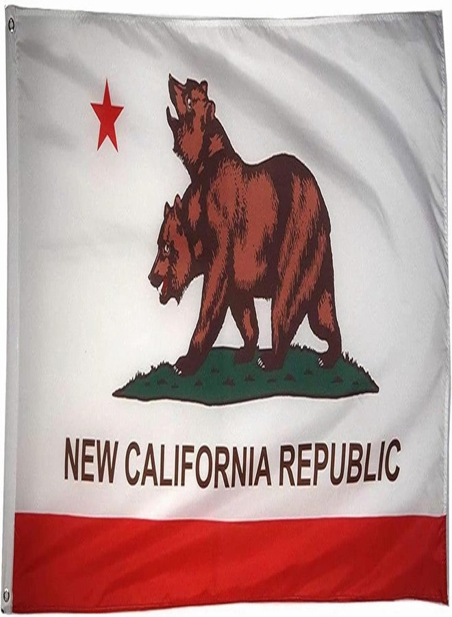 Time Roaming 3x5 Ft New California Republic Polyester Flag with Brass Grommets - Image 1