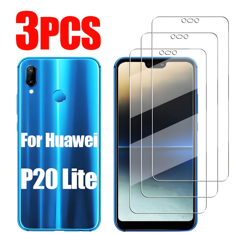 3Pcs 0 33mm Tempered Glass Screen Protector For Huawei P20 Lite - Image 2