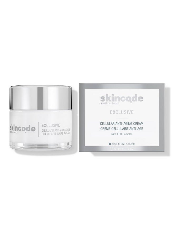 Exclusive Cellular Antiaging Cream Collagen Moisturizing Cream With Dermaxyl Acr Complex Vitamin C & E All Skin Types (1.7 Oz / 50 Ml)