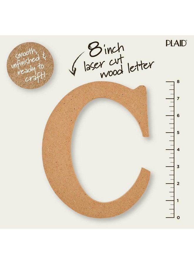 بلايد حرف خشبي غير مكتمل 8 بوصة سطح خشبي مثالي لمشاريع الفنون والحرف اليدوية 63582 8 بوصة - Image 2