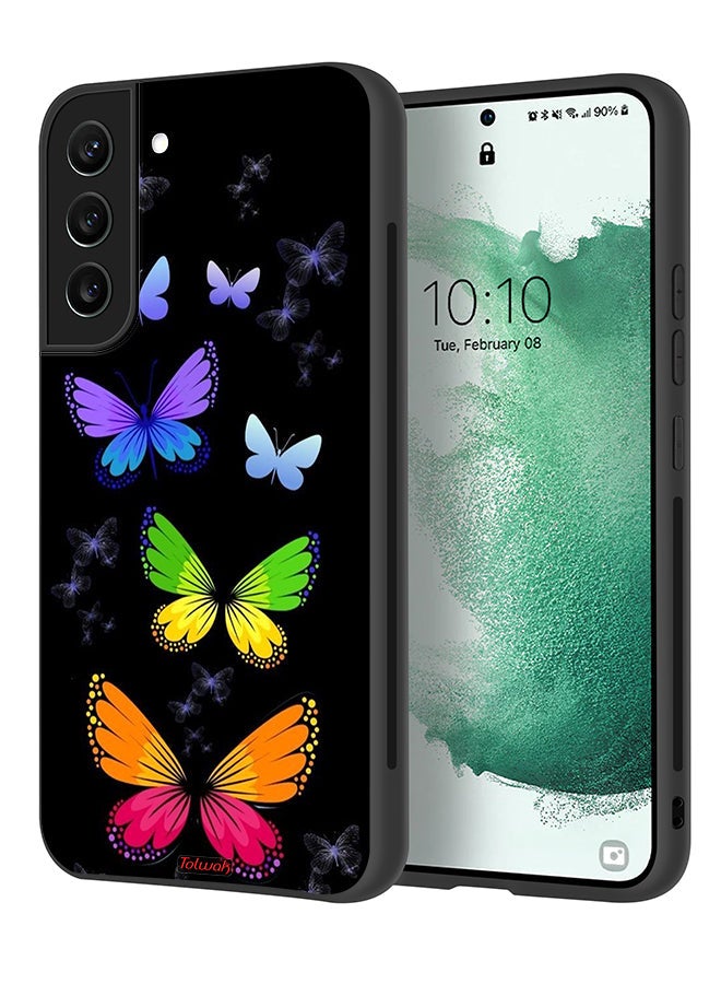Tolwak Samsung Galaxy S22 Plus 5G Protective Case Cover Colorful Butterflies - Image 1