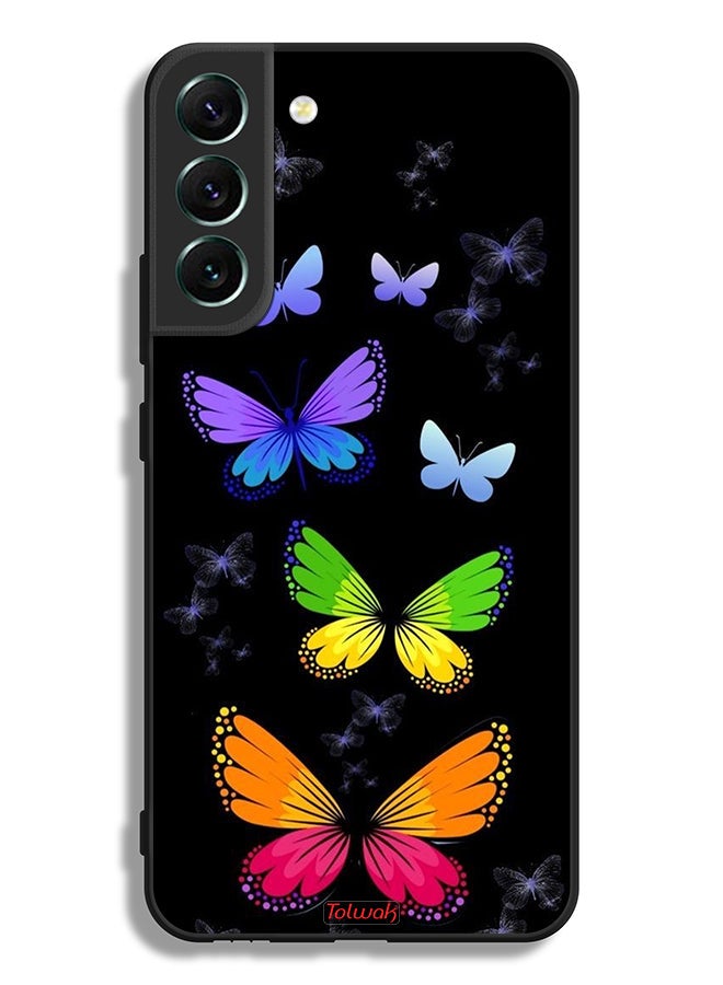 Tolwak Samsung Galaxy S22 Plus 5G Protective Case Cover Colorful Butterflies - Image 3
