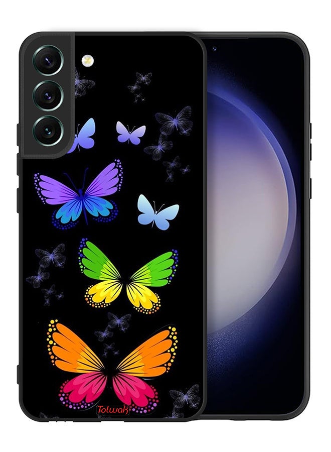 Tolwak Samsung Galaxy S22 Plus 5G Protective Case Cover Colorful Butterflies - Image 2