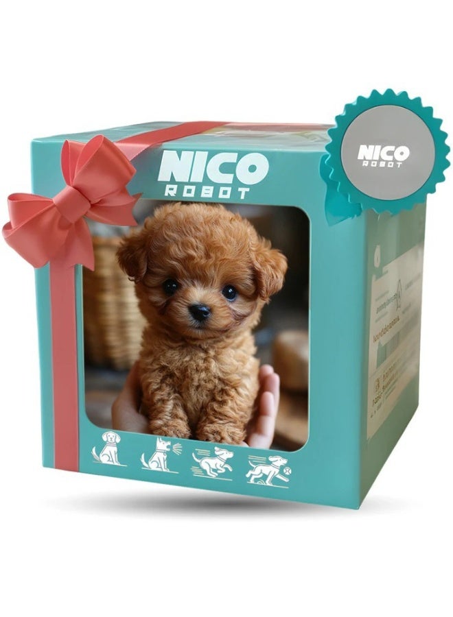 Robot Dog Interactive Robot Puppy Toy Lifelike Walking Barking Dog Soft Plush Realistic Pet Companion Gift