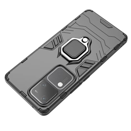 SPAZY CASE® Armor Defender 3 Back Cover for Vivo V30 Pro/Vivo V30 | TPU, Polycarbonate | Magnetic Car Holder, Kickstand, Ring Holder - Image 5