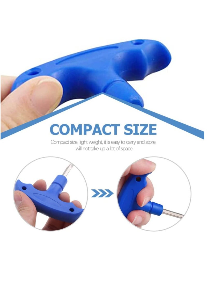 Excefore - Golf Wrench Tool, T-key Set,T-Handle Spanner Socket Wrench, 2Pcs Wrenches For Golfs T-Type Wrenches T-shaped Designed Screwdrivers Cleat Tool - Image 1