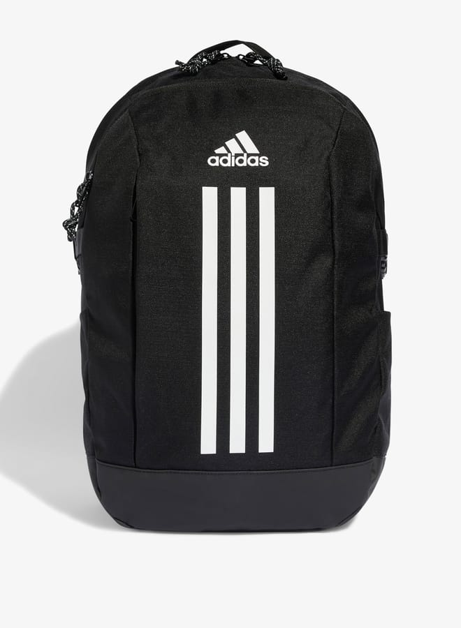 Adidas حقيبة ظهر للأولاد بطباعة شعار مع أحزمة كتف قابلة للتعديل وإغلاق بسحاب - Image 1