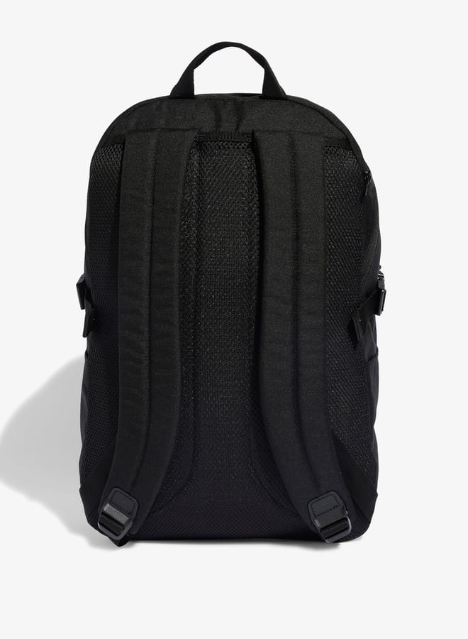 Adidas حقيبة ظهر للأولاد بطباعة شعار مع أحزمة كتف قابلة للتعديل وإغلاق بسحاب - Image 2