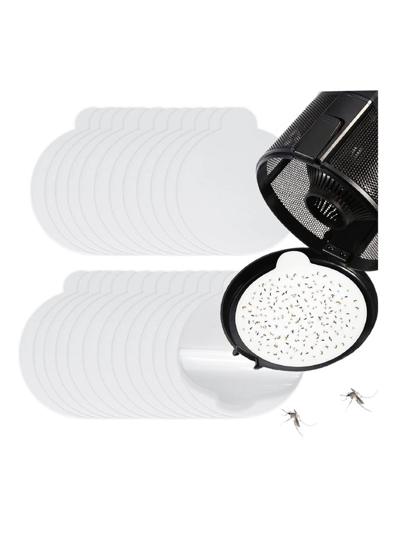 SYOSI Refill Glue Boards 24 Pcs 4.3 Inches Sticky Glue Pads Fits for Katchy, for Fenun and Other Models Indoor Insect Fly Mosquito Trap Bug Catcher Mosqusito Lamp, Flea Trap Refill - Image 1