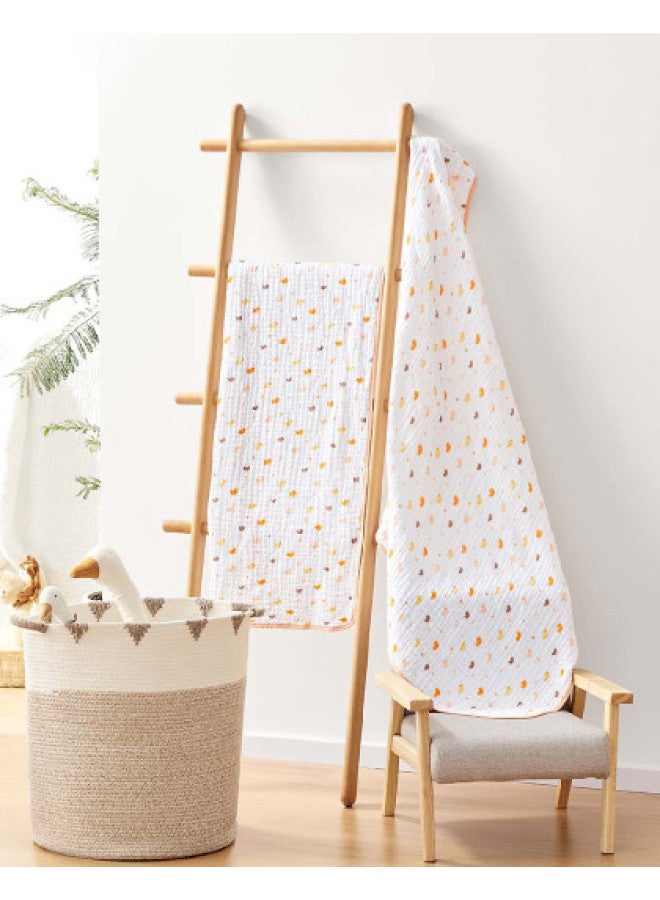 purcotton Premium Soft And Elastic Cotton】6-layer Gauze Bath Towel For Infants And Toddlers, Large Size Newborn Bathing Towel - Image 1