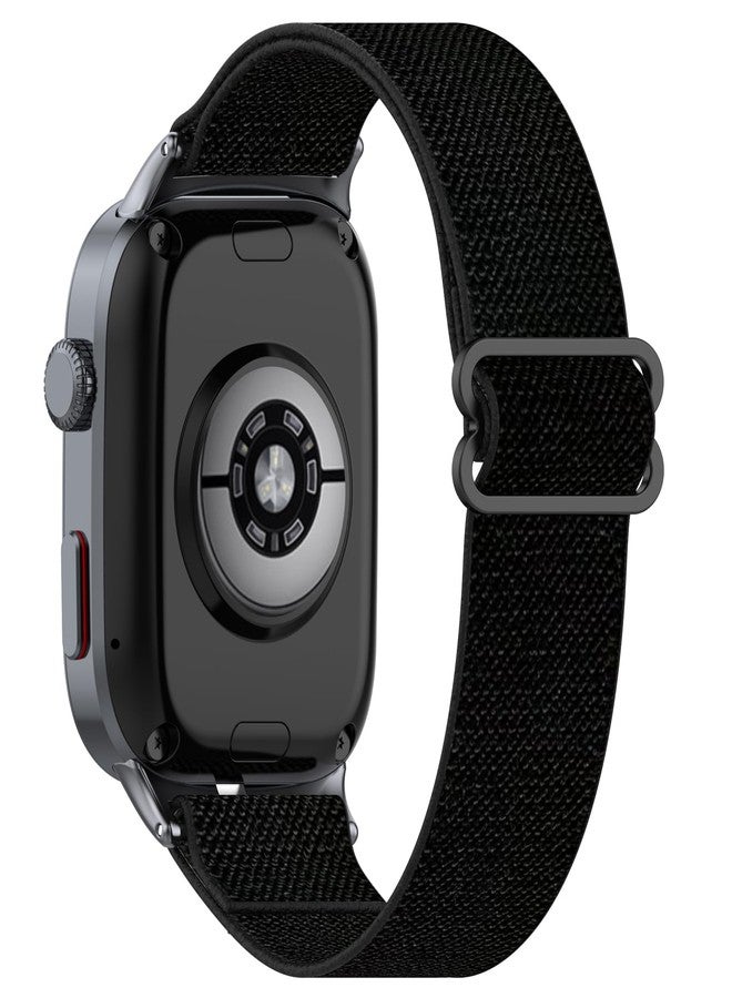 AWADUO Compatible with Huawei Watch D2 Replacement Band Nylon Wrist Conjoined Strap Bracelet Soft And Durable with Quick Release Smartwatch Accessorie(Black) - Image 2