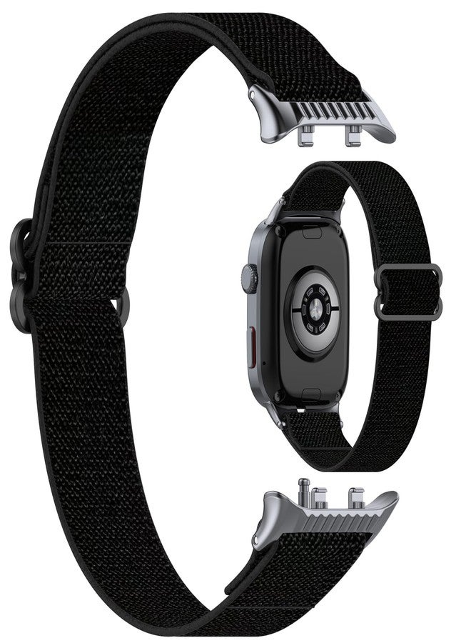 AWADUO Compatible with Huawei Watch D2 Replacement Band Nylon Wrist Conjoined Strap Bracelet Soft And Durable with Quick Release Smartwatch Accessorie(Black) - Image 4