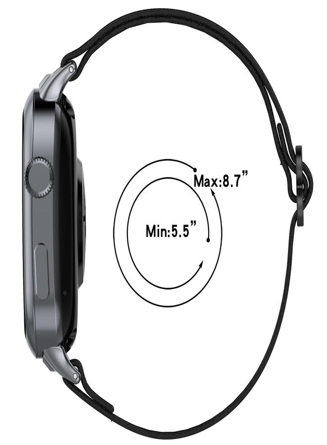 AWADUO Compatible with Huawei Watch D2 Replacement Band Nylon Wrist Conjoined Strap Bracelet Soft And Durable with Quick Release Smartwatch Accessorie(Black) - Image 5