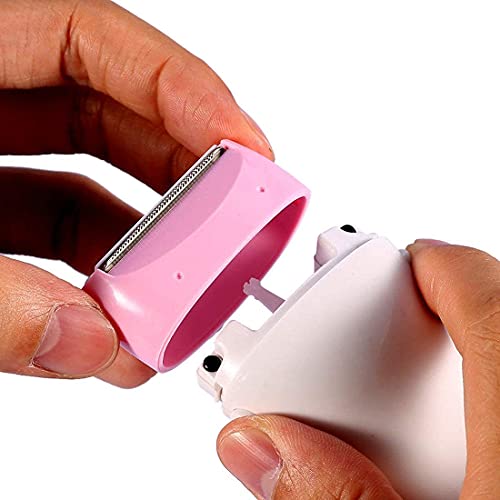 Dealsure Hair Removal Machine | Rechargeable Double Razor for Underarms, Bikini Line, Hands & Legs | Gentle Bikini Trimmer For Woman | Cordless & Portable | White & Pink - Image 5