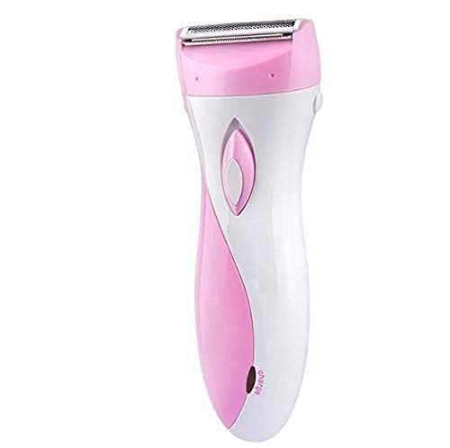 Dealsure Hair Removal Machine | Rechargeable Double Razor for Underarms, Bikini Line, Hands & Legs | Gentle Bikini Trimmer For Woman | Cordless & Portable | White & Pink - Image 1