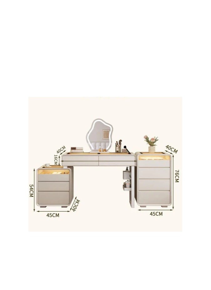 Cool Baby Modern Vanity Table Set with LED Mirror and Chair .Stylish Bedroom Dressing Table  - Image 3