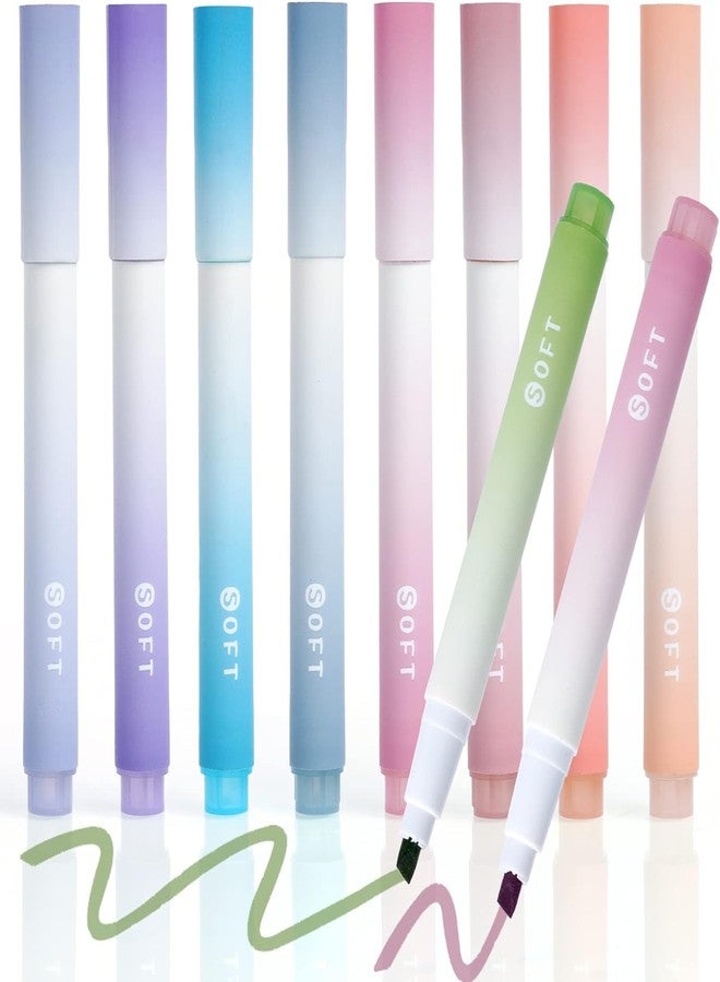 SHUTTLE ART Pastel Highlighter Set | Cute Aesthetic Highlighter Pens No Bleed Marker Pens with Chisel Tip Water Based Ink Quick Dry for Study School Office Stationery - Image 4