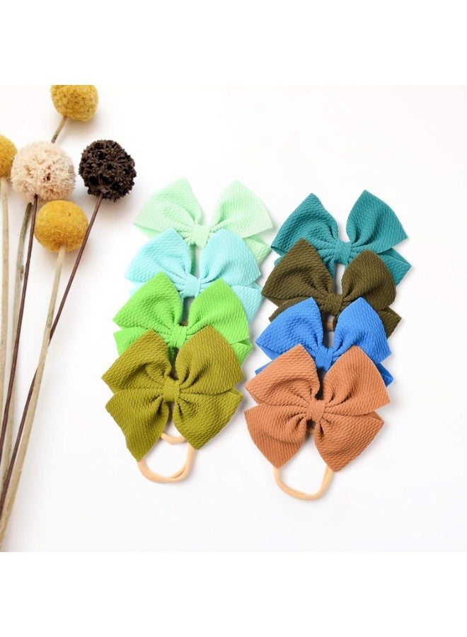 Prohouse 30 PCS Big Bows Baby Nylon Headbands Hairbands Hair Bows Elastics for Baby Girls Newborn Infant Toddler Child Hair Accessories - Image 2