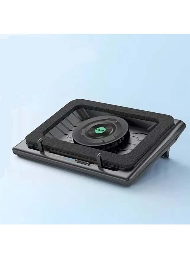 llano V12 Notebook Press - air Cooling Fan with Adjustable Wind Speed - Classic Version without Lights (Computer Stand) - Image 1