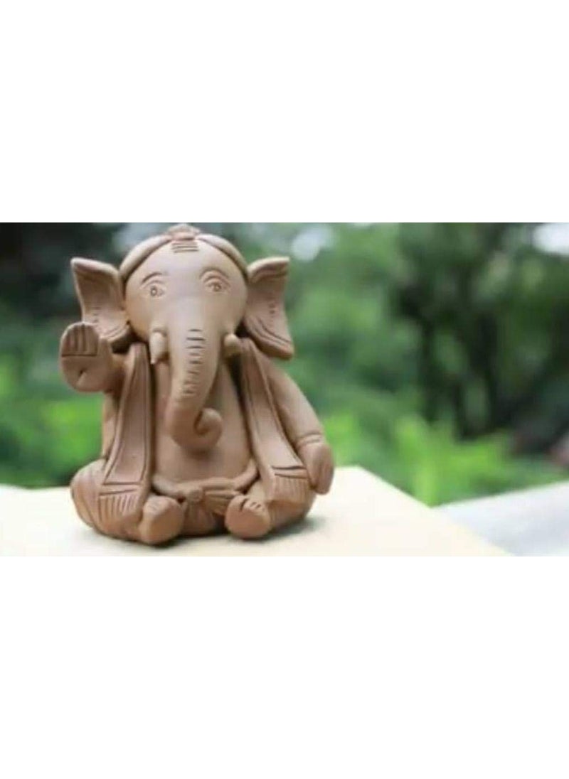 BSD Organics BSD Organics Eco DIY Toy Shadu Brown Clay Powder Bag Ready to Use for Home Made Organic Eco-Friendly Ganesha, Toys and More, Natural & Soft for Kids and Adults Sculpture and Modeling 500 Gram  - Image 2