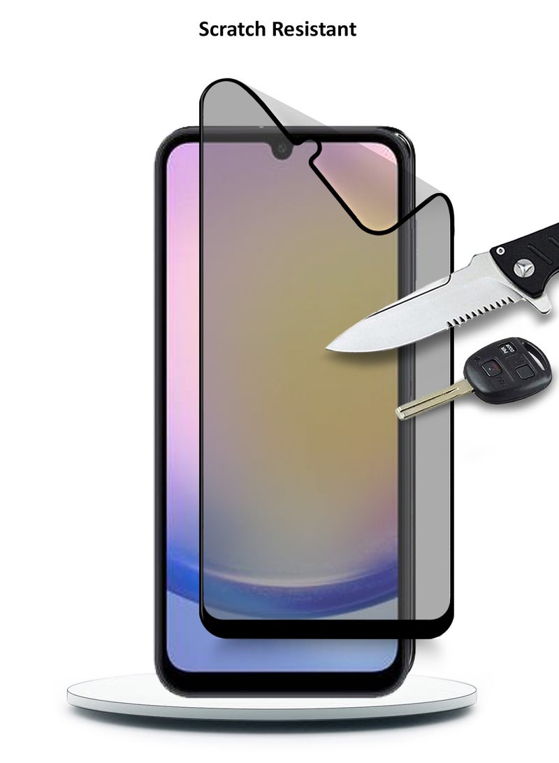 Wtech Samsung Galaxy A25 5G 2023 Nano Ceramic Full Glue Full Cover Matte Flexible Screen Protector (MSCNMN) - Clear/Black - Image 4