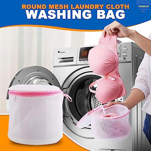 FreshDcart Laundry Bag for Washing Machine|Mesh Wash Bag for Washing Machine & Dryer|Reusable Laundry Washing Bag for Travel,Socks & Undergarments|Mesh Bags for Washing Machine(1 Pack),Multicolor - Image 2