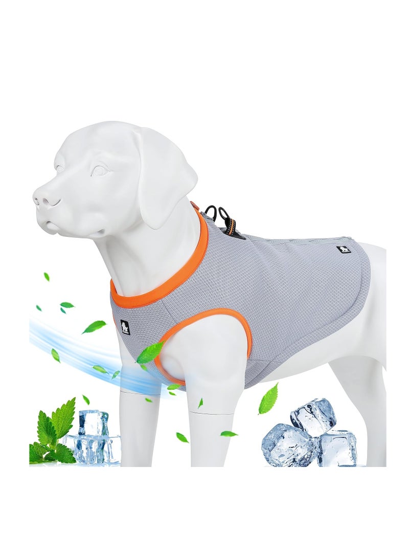 Dog Cooling Vest with Adjustable Zipper, Harness Cooler Jacket for Outdoor Activities, Provides Sun Protection for Dogs During Hunting, Training, and Camping (small sizeM)  - Image 1