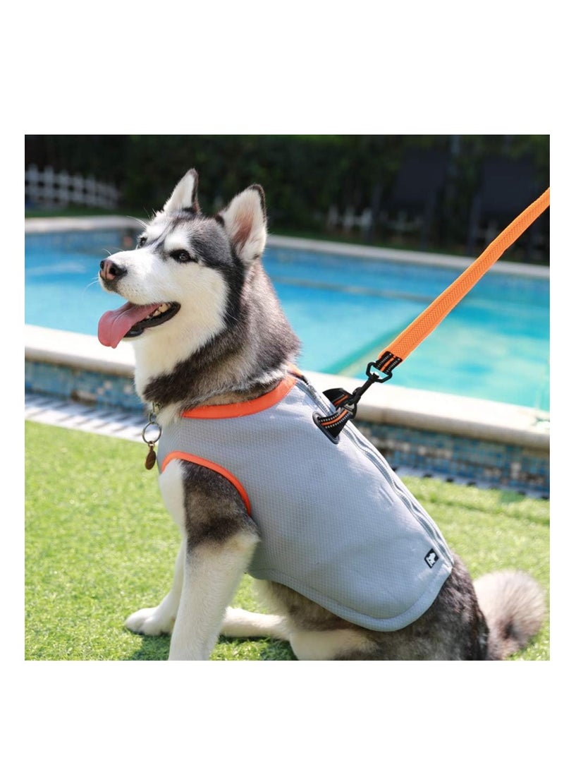 Dog Cooling Vest with Adjustable Zipper, Harness Cooler Jacket for Outdoor Activities, Provides Sun Protection for Dogs During Hunting, Training, and Camping (small sizeM)  - Image 2