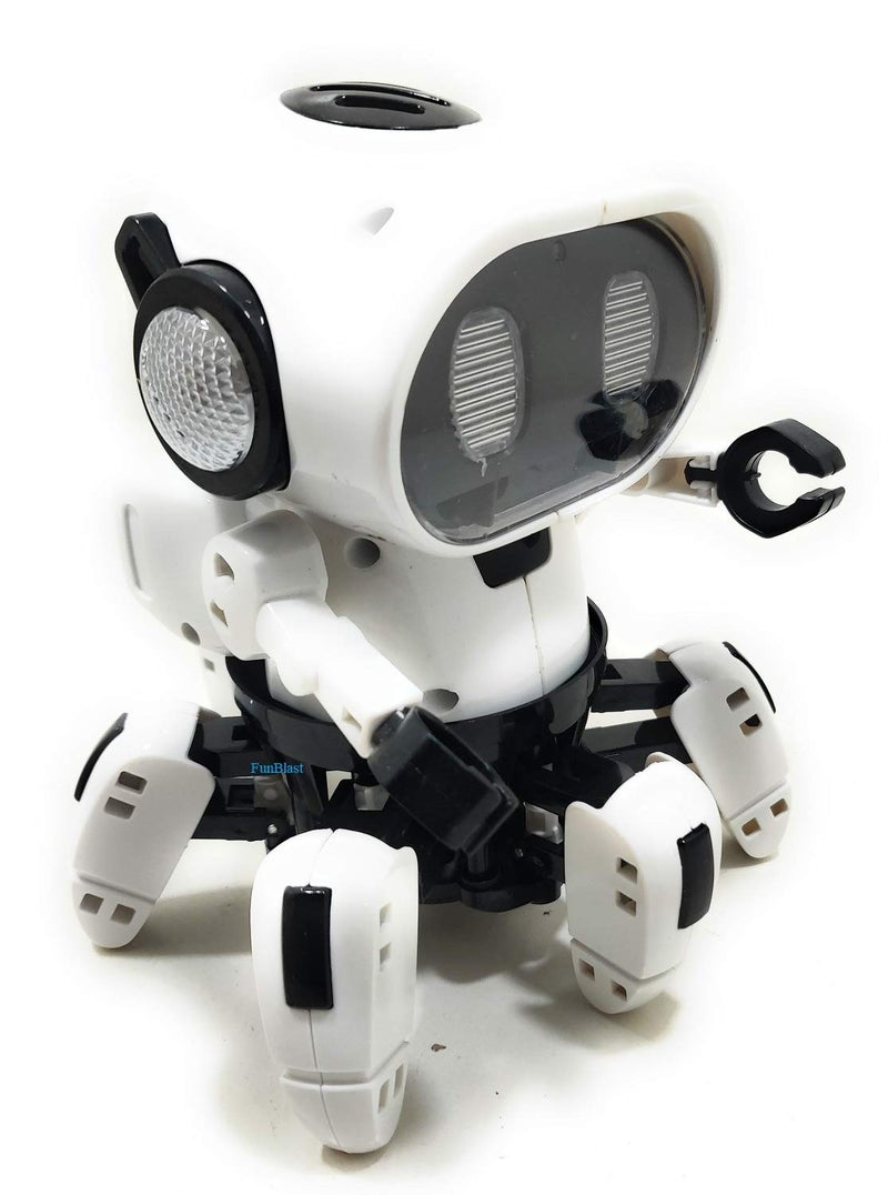 Fitto Octopus Shape Electric Robot Colorful Music Flashing Lights Dance Toy for Kids Boys Girls (White Color) - Image 2