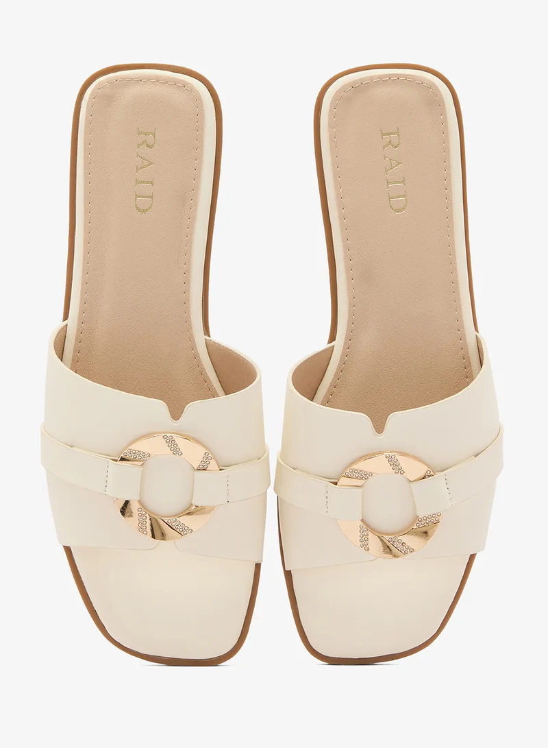 RAID  Embellished Strap Buckle Detailed Sandals for Women | Best Price UAE
