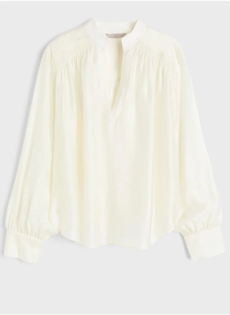 H&M V-Neck Tiered Top