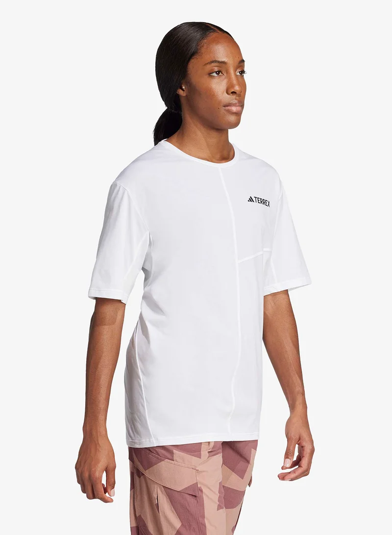 Adidas WHITE Terrex Multi Climacool T-Shirt for Women | Best Price UAE