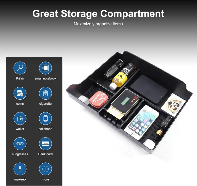 Moittellc Car Armrest Box Storage Box for Cadillac Escalade 2015-2019 - Image 4