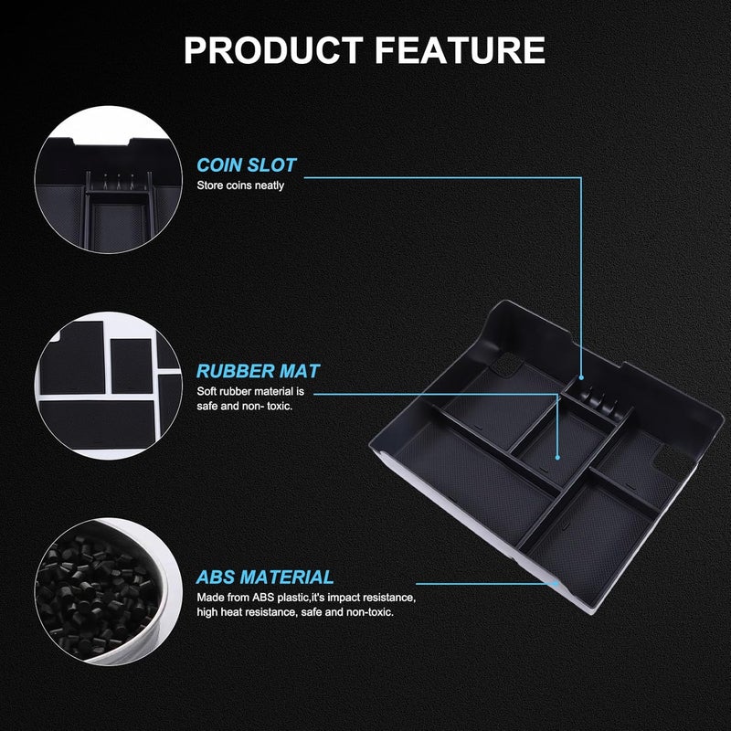 Moittellc Car Armrest Box Storage Box for Cadillac Escalade 2015-2019 - Image 2