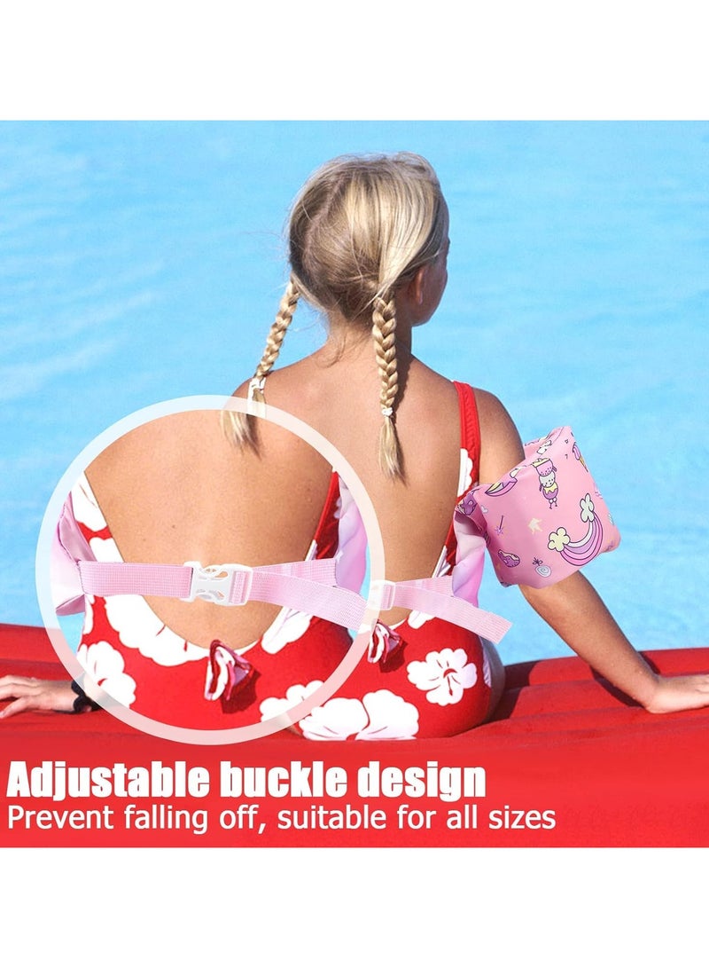Mr. Penda Baby Pool Float Fit 30-55 Lbs, Kids Swimming Float with Arm Water Wings, Fun Ride-On Raft Pool Baby Beach Supplies for 2-6 Years Old Boy Girl (Pink Unicorn)  - Image 4