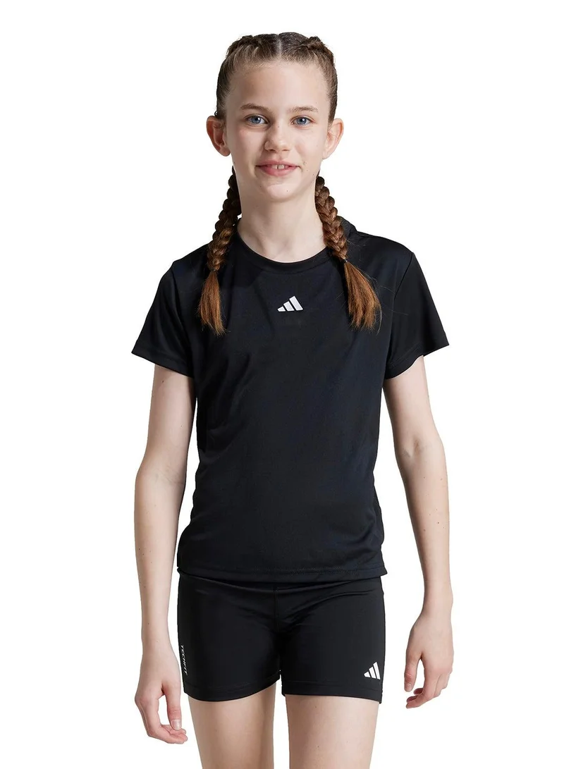 اديداس تيشيرت تدريب أسود جي جي تي آر-إس تي للأطفال 5-6 سنوات