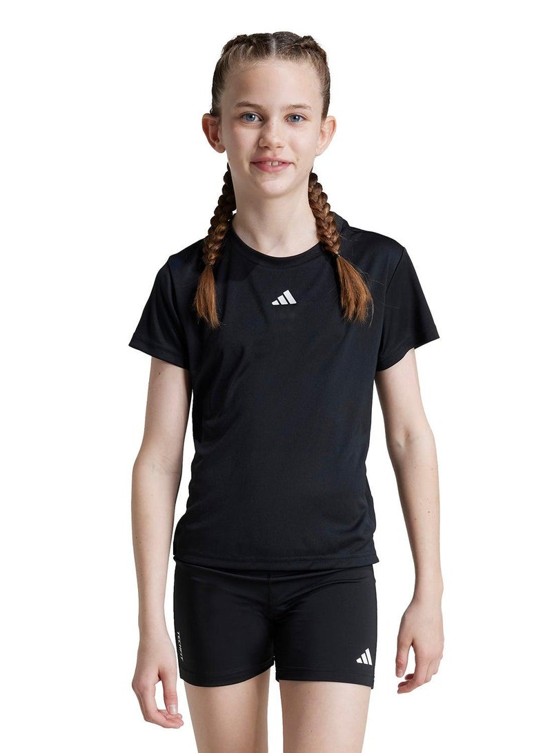 Adidas Train Essentials Regular Fit Logo Training T-Shirt Junior Girls - Image 5