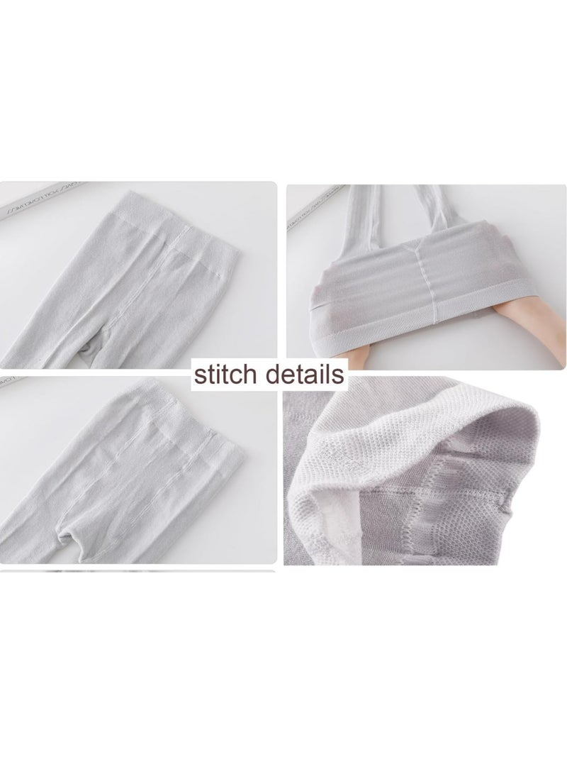 Oasisgalore Cotton Tights for Baby Girls, Bowknot Mesh Lace, Summer Hollowed Leggings, 3-5Y  - Image 4