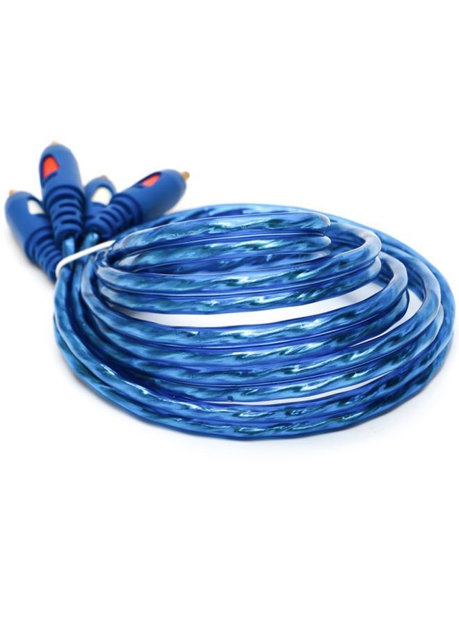 NIBEMINENT 2RCA Audio Cable 1.5/3/5M Male To For DVD Digital Player Blue  - Image 4