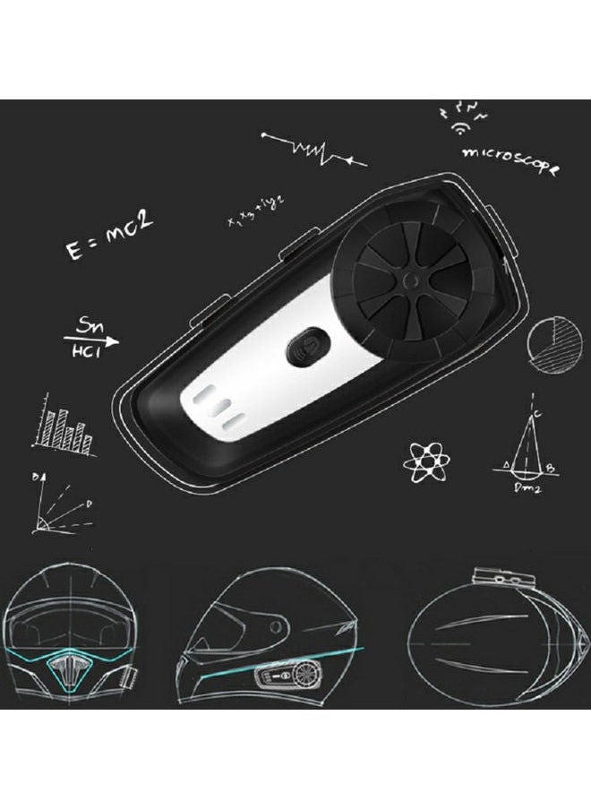 Motorcycle Helmet BT Headset Intercom With FM Radio