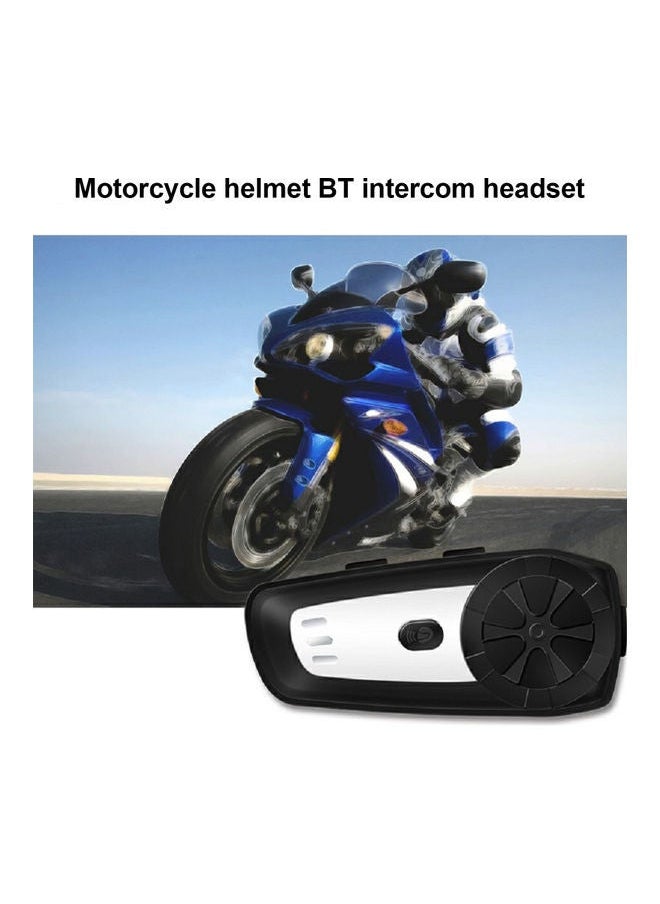 Motorcycle Helmet BT Headset Intercom With FM Radio